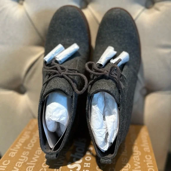 Dr. Scholl's Women's Aurora Gray Wedge Ankle Boots 3.25 Inches Wedge Heel Size 8 - Picture 5 of 16